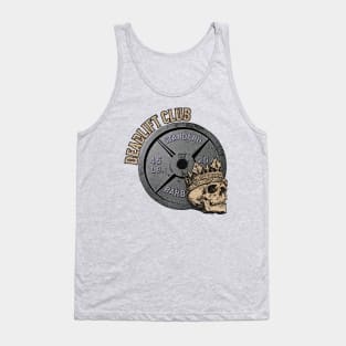 Deadlift Club Skull and Plate Tank Top